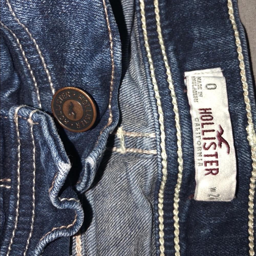 Hollister dark wash shorts